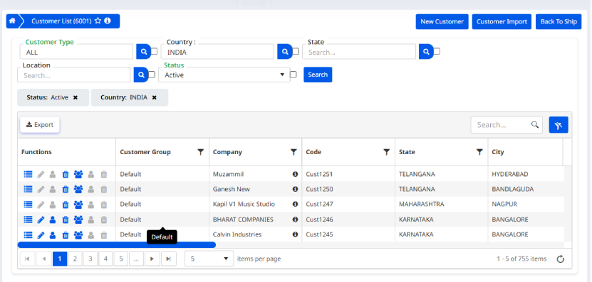 customer List image